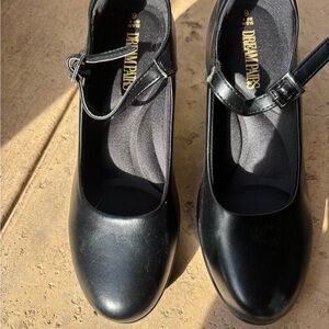 Dream Pairs Women's Black Strap Heels